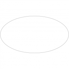 ZSONA DEKOR Öntapadós ovális matrica Fehér ajándéktárgy