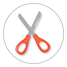 ZSONA DEKOR Öntapadós Ovis jel csomag Olló mintával ajándéktárgy