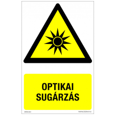 ZSONA DEKOR Optikai sugárzás Műanyag tábla 160x250 mm információs címke