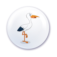 ZSONA DEKOR Ovis jel szekrényre Gólya mintával ajándéktárgy