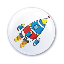 ZSONA DEKOR Ovis jel szekrényre Rakéta mintával ajándéktárgy