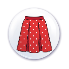 ZSONA DEKOR Ovis jel szekrényre Szoknya mintával ajándéktárgy