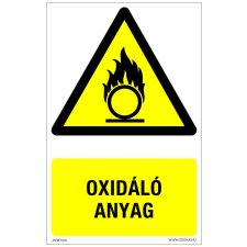 ZSONA DEKOR Oxidáló anyag Öntapadós matrica 160x100 mm információs címke