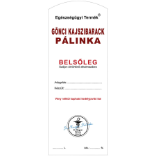 ZSONA DEKOR Pálinkás cimke Belsőleg Gönci kajszibarack Hosszú 5 db/csomag dekorációs kellék