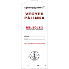 ZSONA DEKOR Pálinkás cimke Belsőleg Vegyes Hosszú 5 db/csomag dekorációs kellék