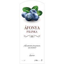 ZSONA DEKOR Pálinkás cimke ECO Áfonya Hosszú 5 db/csomag dekorációs kellék