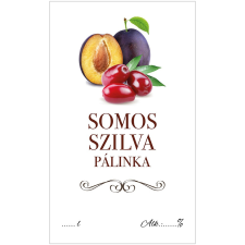 ZSONA DEKOR Pálinkás cimke ECO Somos szilva 5 db/csomag dekorációs kellék
