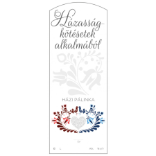 ZSONA DEKOR Pálinkás cimke Házasságkötésetek alkalmából Házi pálinka hosszú 5 db/csomag információs címke