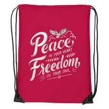 ZSONA DEKOR Peace in your heart - Sport táska piros kézitáska és bőrönd