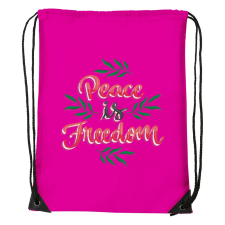ZSONA DEKOR Peace is freedom - Sport táska magenta kézitáska és bőrönd