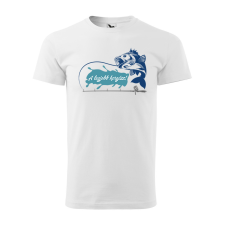 ZSONA DEKOR Póló A legjobb horgász! mintával - Fehér M méretben egyedi ajándék