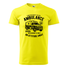 ZSONA DEKOR Póló Ambulance mintával - Sárga XXXL méretben egyedi ajándék
