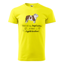 ZSONA DEKOR Póló Angol bulldog mintával - Sárga S méretben egyedi ajándék