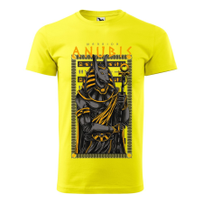 ZSONA DEKOR Póló Anubis mintával - Sárga M méretben v2 egyedi ajándék