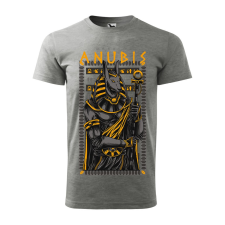 ZSONA DEKOR Póló Anubis mintával - Szürke XXL méretben v2 egyedi ajándék