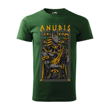 ZSONA DEKOR Póló Anubis mintával - Zöld L méretben egyedi ajándék