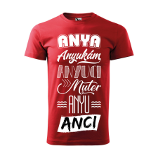 ZSONA DEKOR Póló Anya mintával - Piros S méretben egyedi ajándék