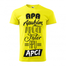 ZSONA DEKOR Póló Apa mintával - Lila L méretben egyedi ajándék