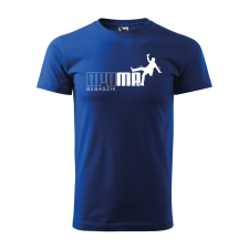 ZSONA DEKOR Póló Apu ma bebaszik mintával - Kék S méretben egyedi ajándék