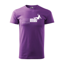 ZSONA DEKOR Póló Apu ma bebaszik mintával - Lila XL méretben egyedi ajándék