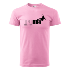 ZSONA DEKOR Póló Apu ma bebaszik mintával - Rózsaszín L méretben egyedi ajándék