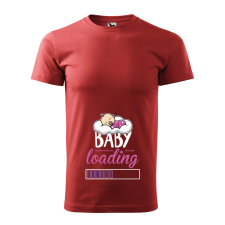 ZSONA DEKOR Póló Baby loading lány mintával - Terrakotta M méretben egyedi ajándék