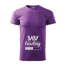 ZSONA DEKOR Póló Baby loading mintával - Lila XL méretben egyedi ajándék