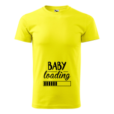 ZSONA DEKOR Póló Baby loading mintával - Sárga XXL méretben egyedi ajándék