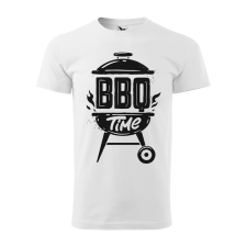 ZSONA DEKOR Póló BBQ time mintával - Fehér XL méretben v1 egyedi ajándék