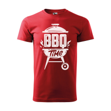 ZSONA DEKOR Póló BBQ time mintával - Piros XXL méretben egyedi ajándék