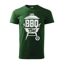ZSONA DEKOR Póló BBQ time mintával - Zöld XXXL méretben egyedi ajándék