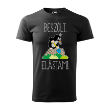 ZSONA DEKOR Póló Beszólt, elástam! mintával - Fekete XXXL méretben egyedi ajándék