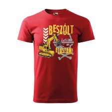 ZSONA DEKOR Póló Beszólt elástam! mintával - Piros XXXL méretben egyedi ajándék