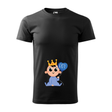 ZSONA DEKOR Póló Boy baby mintával - Fekete S méretben egyedi ajándék