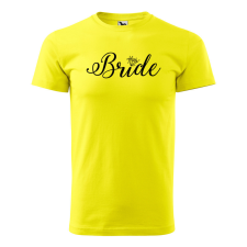 ZSONA DEKOR Póló Bride mintával - Sárga L méretben egyedi ajándék