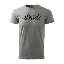 ZSONA DEKOR Póló Bride mintával - Szürke XXL méretben egyedi ajándék