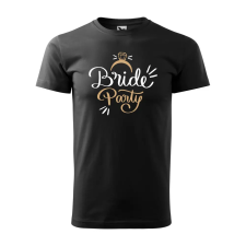 ZSONA DEKOR Póló Bride party mintával - Fekete S méretben egyedi ajándék
