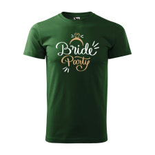 ZSONA DEKOR Póló Bride party mintával - Zöld L méretben egyedi ajándék