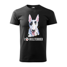 ZSONA DEKOR Póló Bullterrier mintával - Fekete XXXL méretben v2 egyedi ajándék