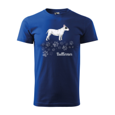 ZSONA DEKOR Póló Bullterrier mintával - Kék XXXL méretben v1 egyedi ajándék