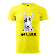 ZSONA DEKOR Póló Bullterrier mintával - Sárga L méretben v2 egyedi ajándék