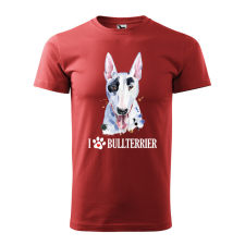 ZSONA DEKOR Póló Bullterrier mintával - Terrakotta S méretben v2 egyedi ajándék