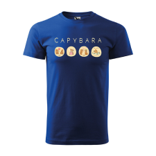 ZSONA DEKOR Póló Capybara mintával - Kék XL méretben egyedi ajándék