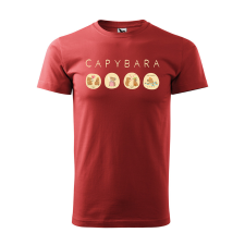 ZSONA DEKOR Póló Capybara mintával - Terrakotta XL méretben egyedi ajándék