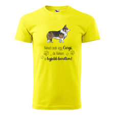ZSONA DEKOR Póló Corgi mintával - Sárga XXL méretben v1 egyedi ajándék