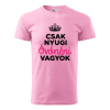 ZSONA DEKOR Póló Csak nyugi óvónéni vagyok mintával - Rózsaszín XXXL méretben