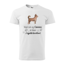 ZSONA DEKOR Póló Csivava mintával - Fehér XL méretben egyedi ajándék