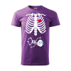 ZSONA DEKOR Póló Csontváz baba mintával - Lila S méretben