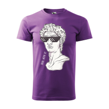 ZSONA DEKOR Póló Dávid mintával - Lila S méretben egyedi ajándék