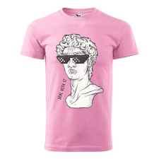 ZSONA DEKOR Póló Dávid mintával - Rózsaszín XXXL méretben egyedi ajándék